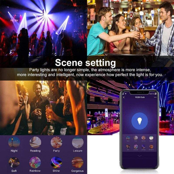 Light Bulbs Tubes V18 Smart Wi Fi Led Rgbw 5W Dimmable Phone Remote Control