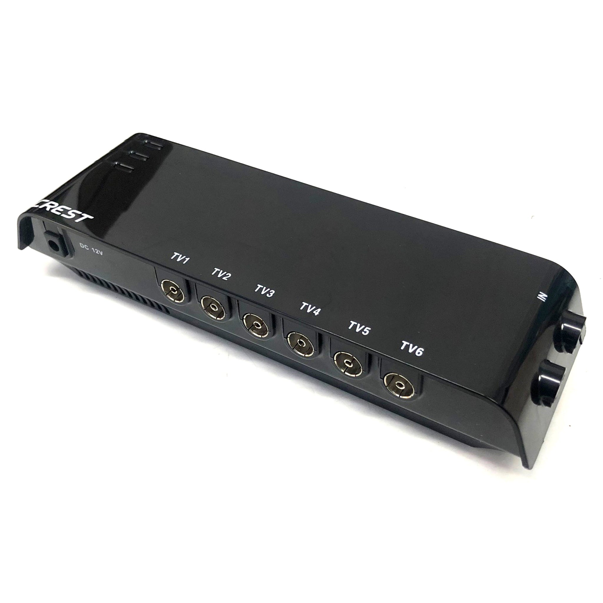 Crest Uhf Vhf Digital Tv Signal Splitter Distributor 6 Outputs Audio/Video Transmitters