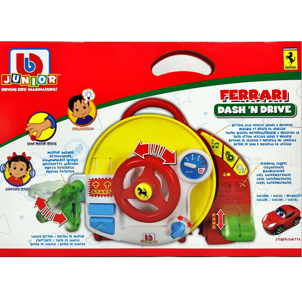 Bburago Junior Ferrari Dash 2 In 1 Driving Tower With Car Features Dimensions Imagination Play Set Toys