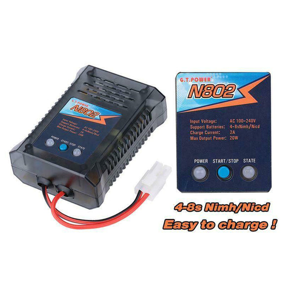 Gt Power N802 Nimh Nicd Quick Battery Ac Charger Rc Hobby 2Amp Tamiya Toner Cartridges