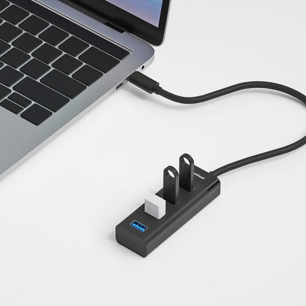Mbeat Usb C To 4 Port 3.0 Hub Black Usb Cables Hubs & Adapters