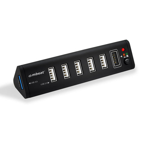 Mbeat 7-Port Usb 3.0 X 1 + 2.0 6 Hub With 2.1A Smart Charging Function