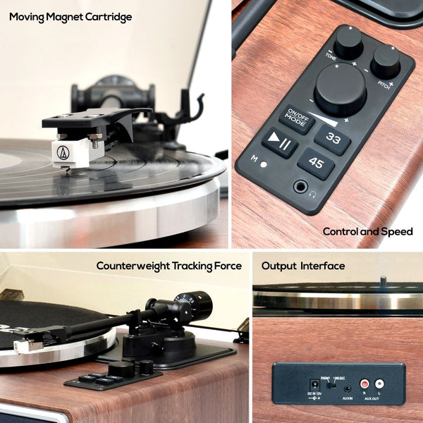 Mbeat Hi Fi Turntable With Built In Bluetooth Receiving Turntables