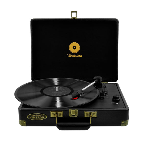 Mbeat Woodstock Black Retro Turntable Turntables