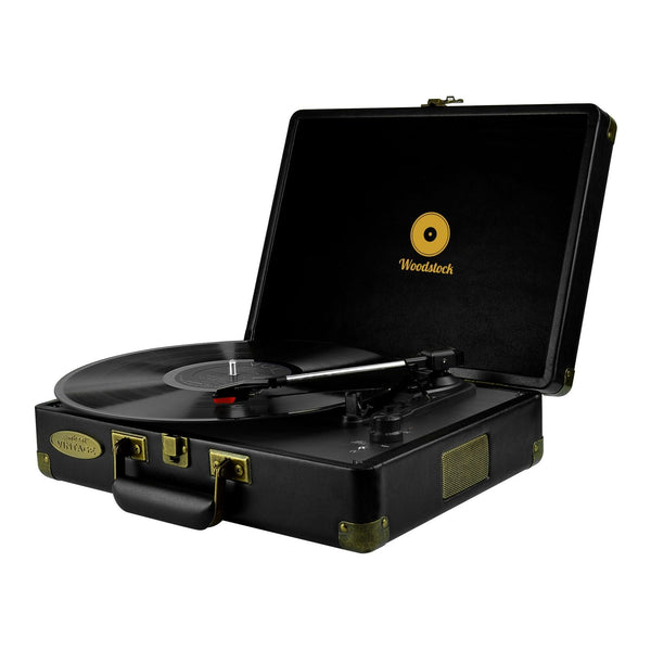 Mbeat Woodstock Black Retro Turntable Turntables