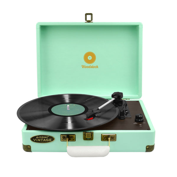 Mbeat Woodstock Blue Retro Turntable Turntables