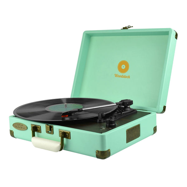 Mbeat Woodstock Blue Retro Turntable Turntables