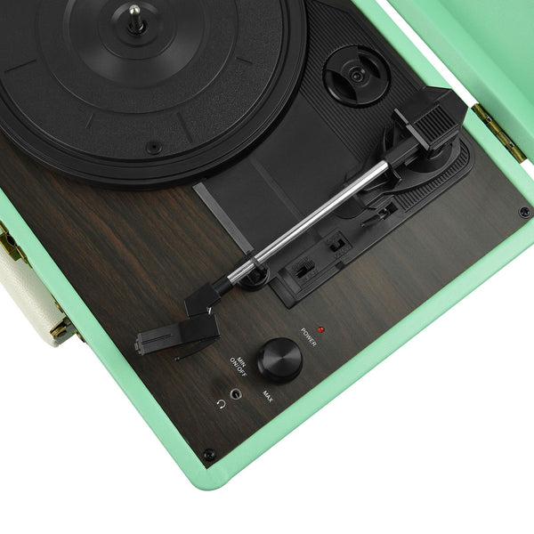 Mbeat Woodstock Blue Retro Turntable Turntables