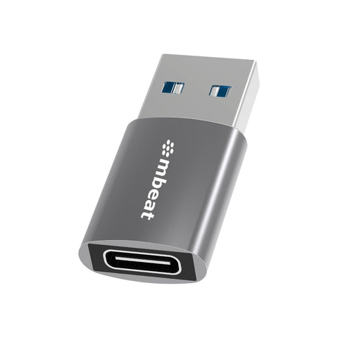 Mbeat Elite Usb 3.0 (Male) To Usb-C (Female) Adapter Space Grey