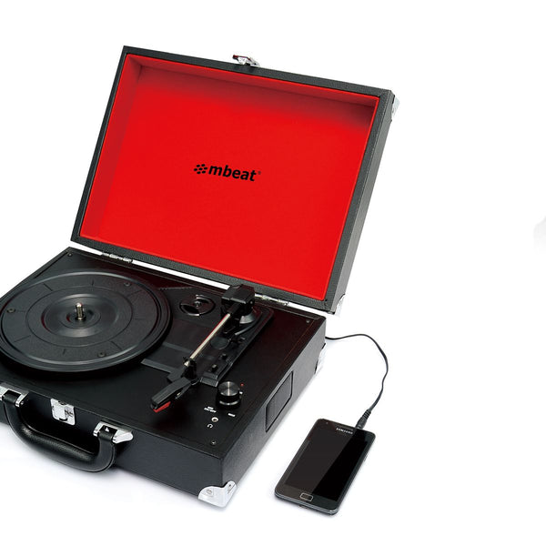 Mbeat Retro Briefcase Styled Usb Turntable Turntables