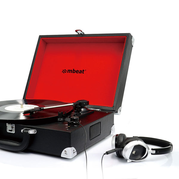 Mbeat Retro Briefcase Styled Usb Turntable Turntables