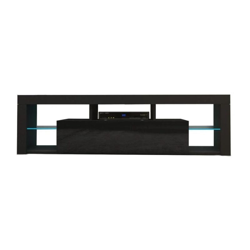Modern Tv Cabinet Living Room Furniture 200Cm Black Tv Stands & Entertainment Units