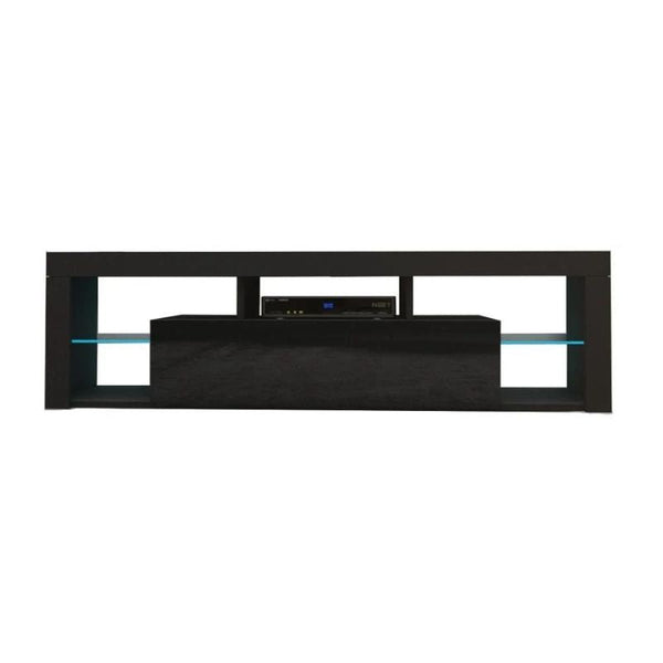 Modern Tv Cabinet Living Room Furniture 200Cm Black Tv Stands & Entertainment Units