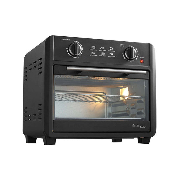 23L Air Fryer Oven (Black) + Accessories To Bake & Cook