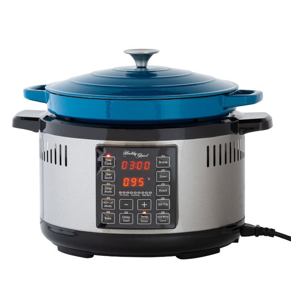 6.5L Smart Digital Dutch Oven W/ 8 Cook Settings, Stainless Steel