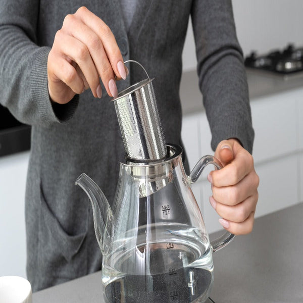1.2L Digital Glass Kettle W/ Electric Tea Pot & Infuser 800W Kettles