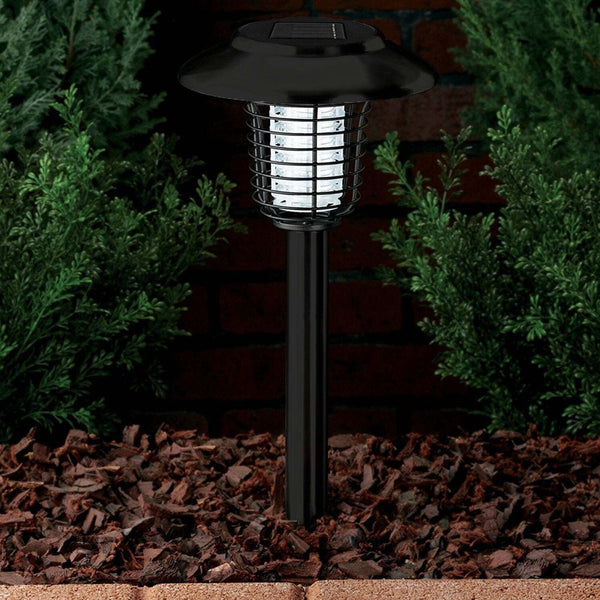 Lenoxx Wireless Solar Powered Mosquito Killer Lamp (Black) Insect Zappers