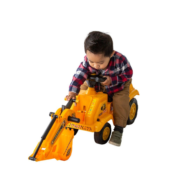 Ride-On Children S Toy Excavator Truck (Yellow)