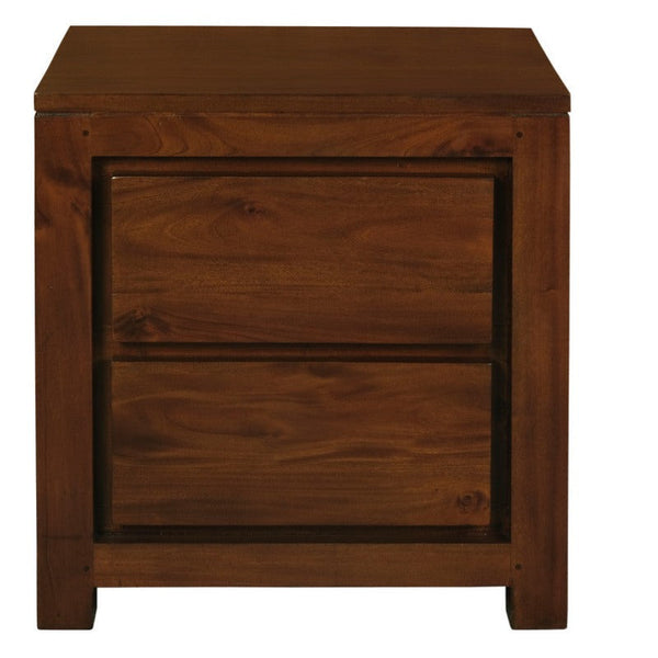 Amsterdam 2 Drawer Bedside Table (Mahogany) Bedside Tables