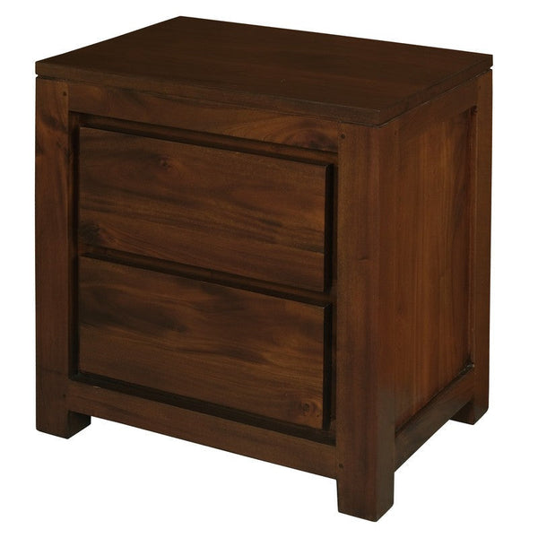 Amsterdam 2 Drawer Bedside Table (Mahogany) Bedside Tables