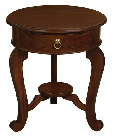 Emilia 1 Drawer Lamp Table (Mahogany)
