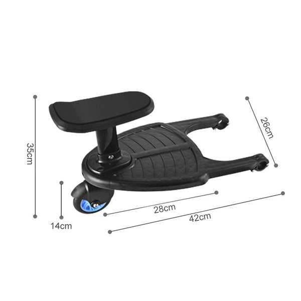 Stroller Step Board Little One Buggys Wheel Standing Skateboard For Pram Blue Stroller Boards