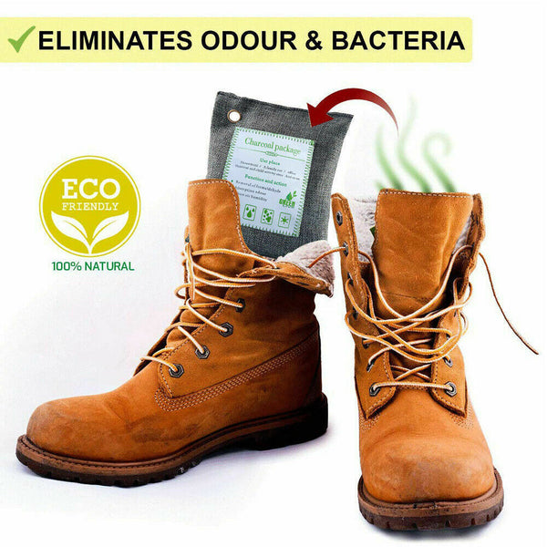 5Pcs Air Purifying Bags Activated Bamboo Charcoal Freshener For Car Home Shoes 200G Air Purifiers