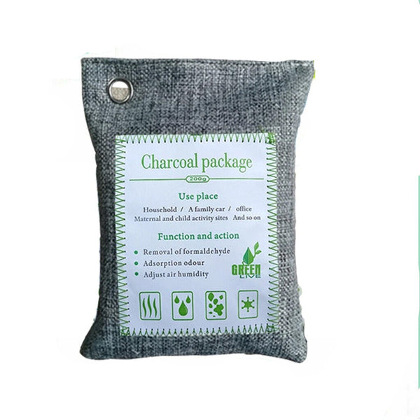 20Pcs Air Purifying Bags Activated Bamboo Charcoal Freshener For Car Home Shoes 200G Home Fragrances