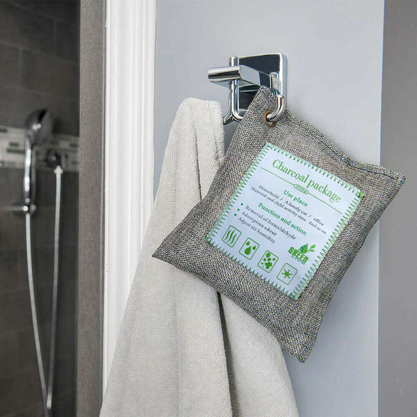 20Pcs Air Purifying Bags Activated Bamboo Charcoal Freshener For Car Home Shoes 200G Home Fragrances