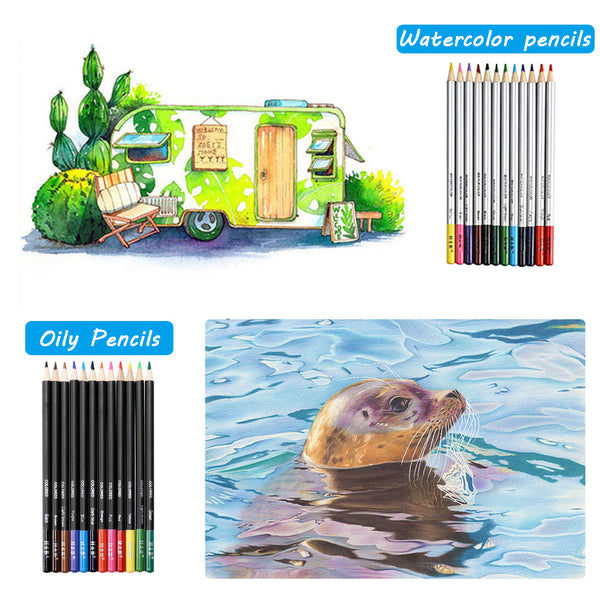 72Pcs Professional Drawing Artist Kit Set Pencils And Sketch Charcoal Tools Art Pencils & Charcoal