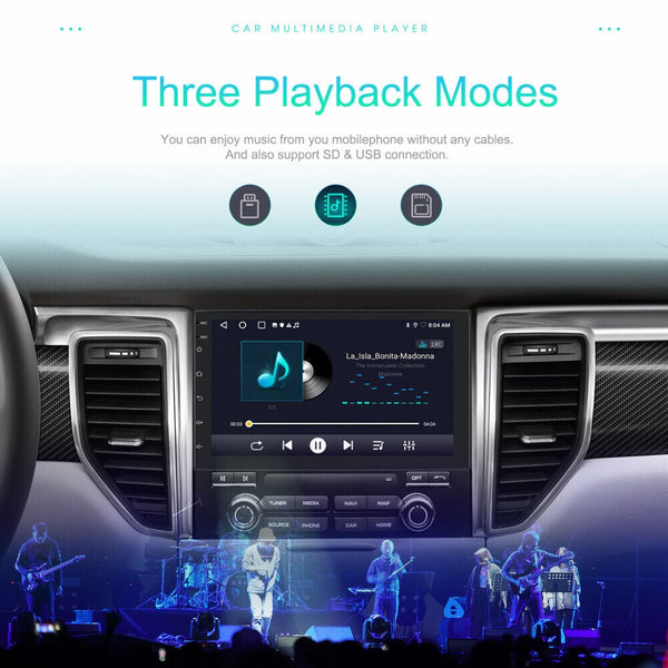 7 Inch Car Radio 2 Din Locator Technology Fm Rds Wifi W/ Rear Camera For Android Ios Carplay Au Other Car Audio