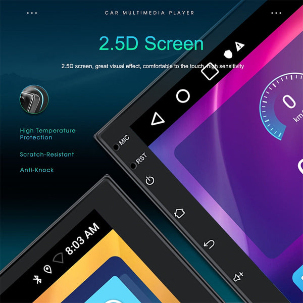 7 Inch Car Radio 2 Din Locator Technology Fm Rds Wifi W/ Rear Camera For Android Ios Carplay Au Other Car Audio