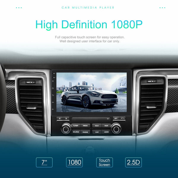 9" Car Radio 2 Din Locator Technology Fm Rds Wifi W/ Rear Camera For Android Auto Ios Carplay Other Car Audio