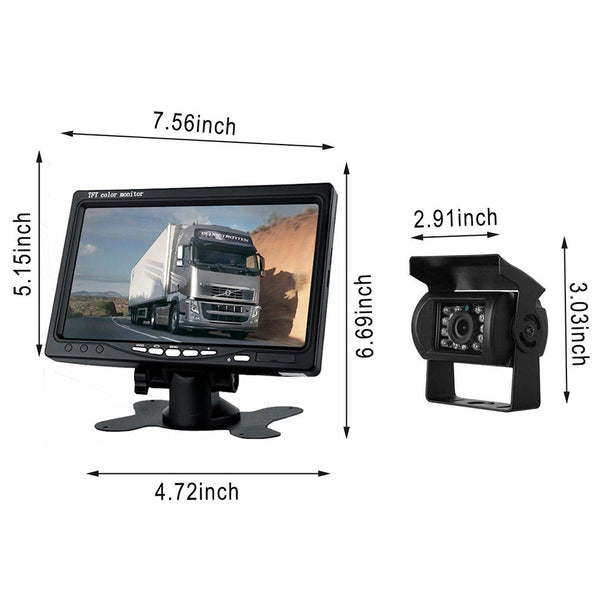 7 Inch Monitor Reversing Camera Night Vision Car Rear View Kit For Truck Rear View Monitors/Cams & Kits