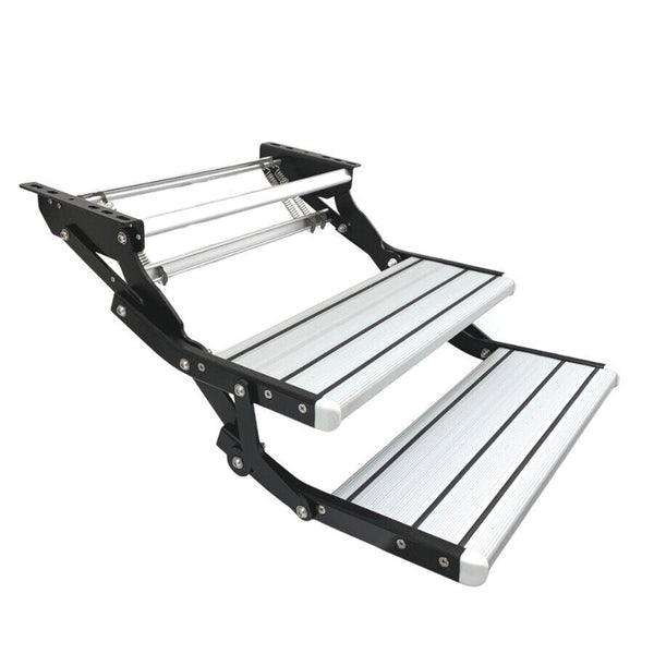 Aluminium Double Step Pull Out Folding Steps For Road Rv Camper Trailer Caravan Parts Accessories