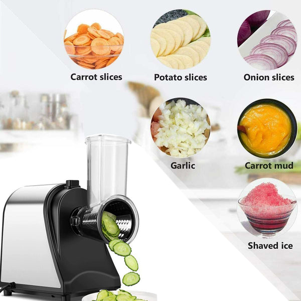 Electric Grater Vegetable Food Rotary Drum Chopper Slicer