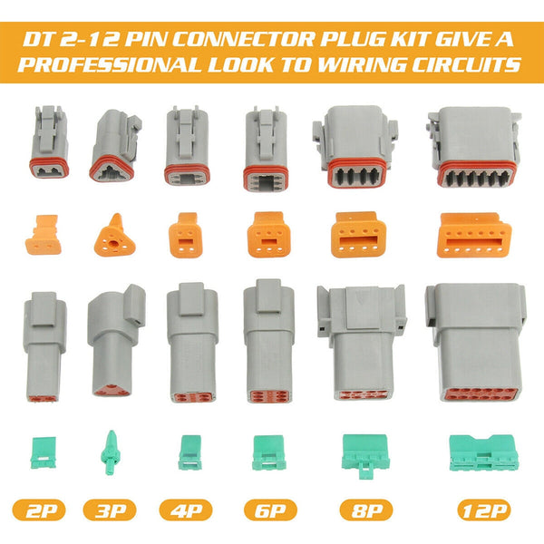 Hand Crimpers & Strippers 600Pcs Deutsch Dt Connector Plug Kit With Genuine Crimp Tool Auto Marine