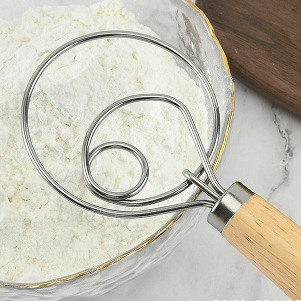 13 Inches Baking Dough Stainless Steel Large Wire Whisk Mixer Bread Cooking Tool Cooking Utensils