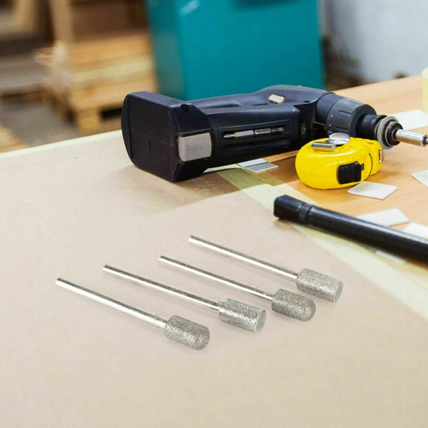 20Pcs Diamond Grinding Heads Mini Drill Burrs Bit Set 3Mm Shank For Rotary Tool Drill Bits