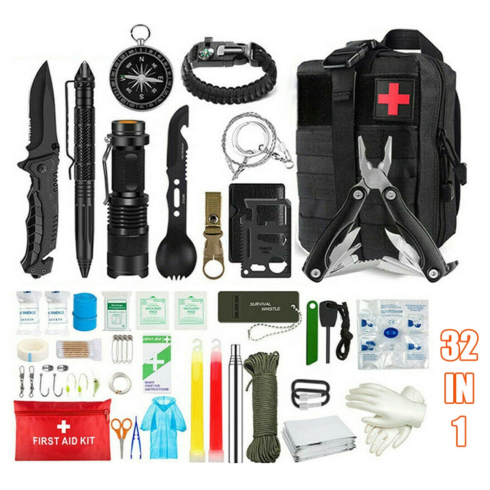 Tactical Emergency Survival Kit Outdoor Sports Hiking Camping Sos Tool Equipment Other Emergency Equipment