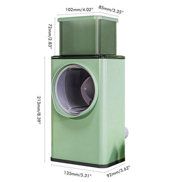 Kitchen Couture Vegetable Food Manual Rotary Drum Grater Chopper Slicer Fruit Cutter Choppers