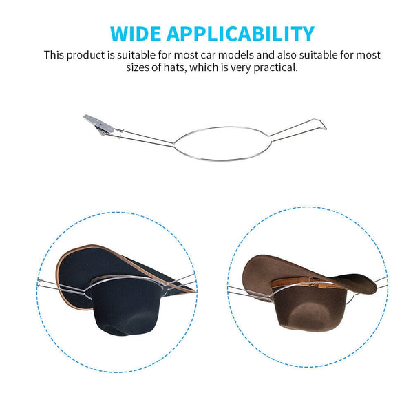 Car Hat Holder Saver Spring Steel Load Cover Riding Helmet Cowboy Coat & Hat Racks