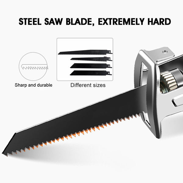 Red Cordless Electric Reciprocating Saw Cutter W+ Blades For Makita Battery Reciprocating Saws