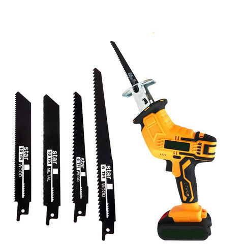 Yellow Cordless Electric Reciprocating Saw Cutter W+ Blades For Makita Battery Reciprocating Saws