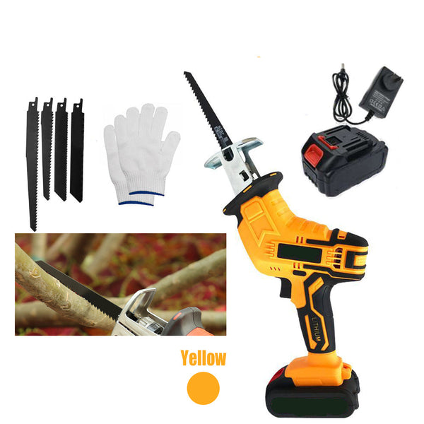 Yellow Cordless Electric Reciprocating Saw Cutter W+ Blades For Makita Battery Reciprocating Saws