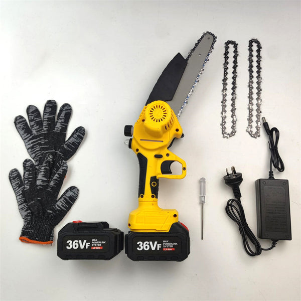 Hod Health & Home 36V 8" Mini Cordless Electric Chainsaw 2Xbattery Wood Cutter Rechargeable Chainsaw Parts