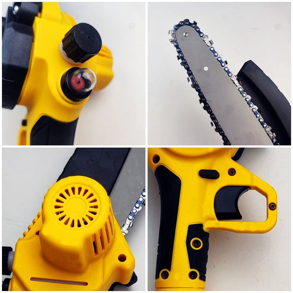 Hod Health & Home 36V 8" Mini Cordless Electric Chainsaw 2Xbattery Wood Cutter Rechargeable Chainsaw Parts