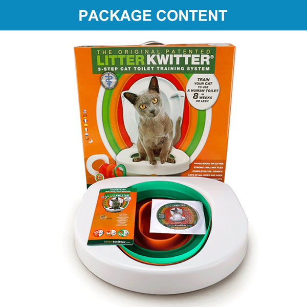 Litter Tray Accessories Cat Toilet Training System 3 Step Litter Kwitter Pet Dvd Instruction