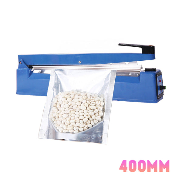 400Mm Electric Heat Sealer Sealing Machine Impulse Plastic Poly Bag Au Plug Hand Grippers