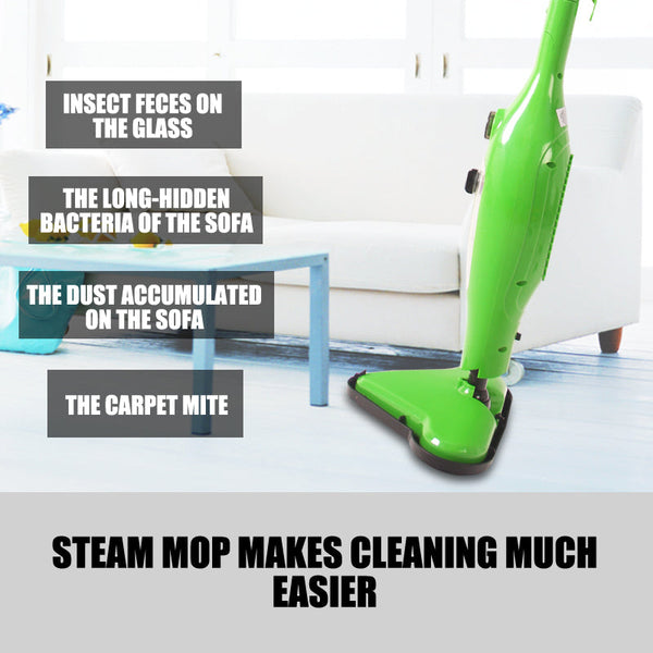 12 In Multi Foldable Steam Mop Handheld Floor Steamer Carpet Cleaning Cleaner Steam Cleaners
